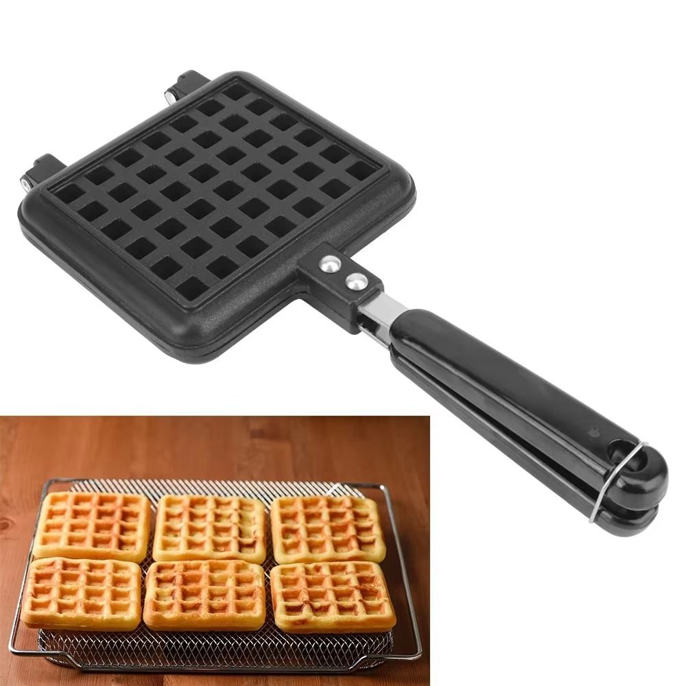 Long Handle Waffle Baking Mold - Kitchen Baking Machine recension och pris