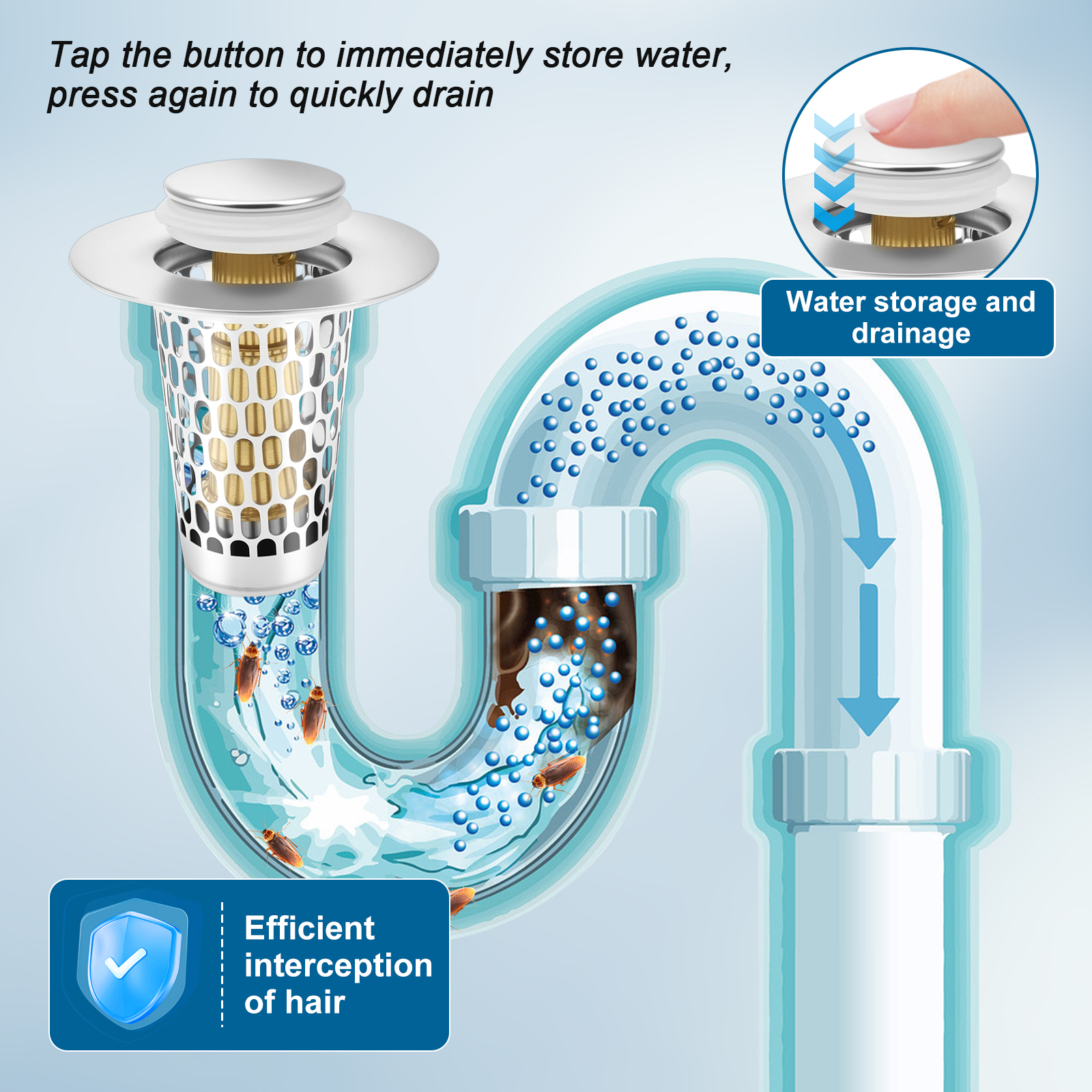 2/4Pc Pop Up Sink Drain Strain - Kitchen Up recension och pris