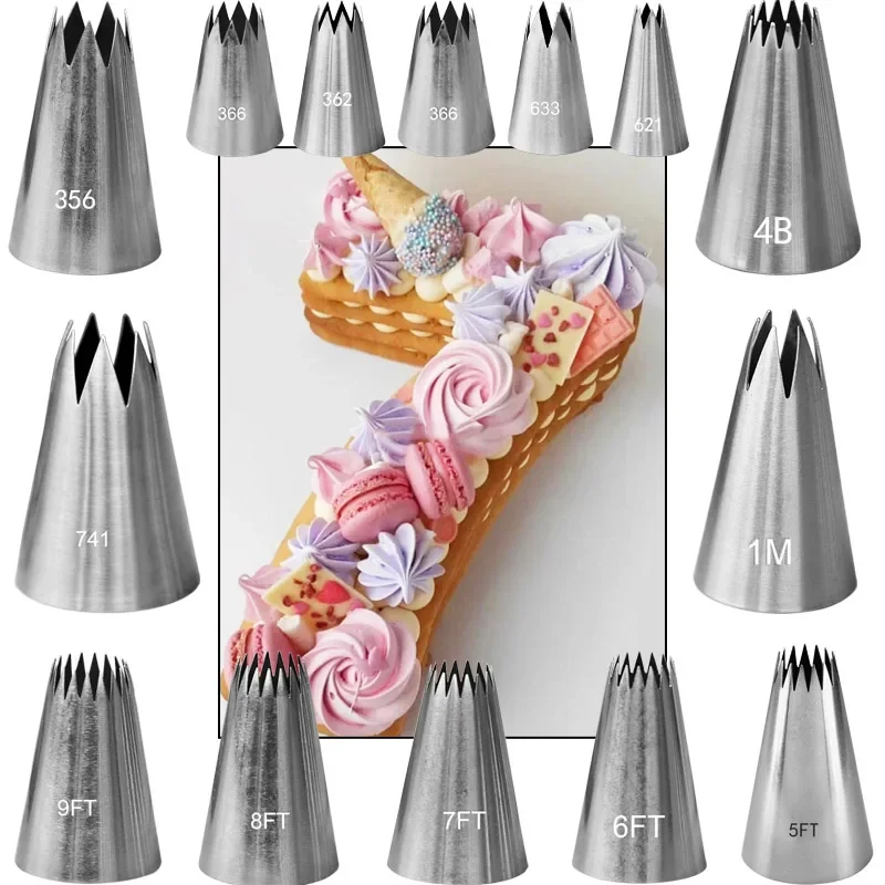 Large Size Open Star Cream Pas - Decorating Tip Set recension och pris