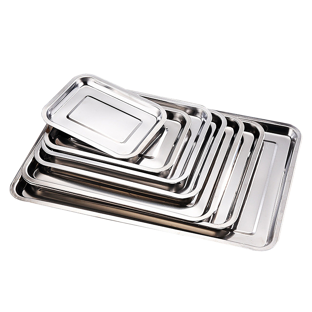 1PCS Stainless Steel Food Tray - Kitchen Baking Dishes recension och pris