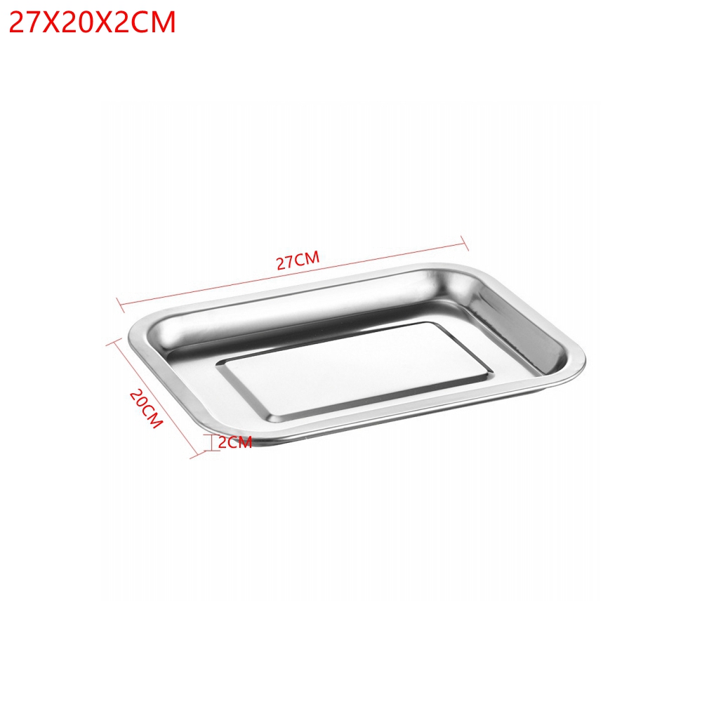 1PCS Stainless Steel Food Tray - Kitchen Baking Dishes recension och pris