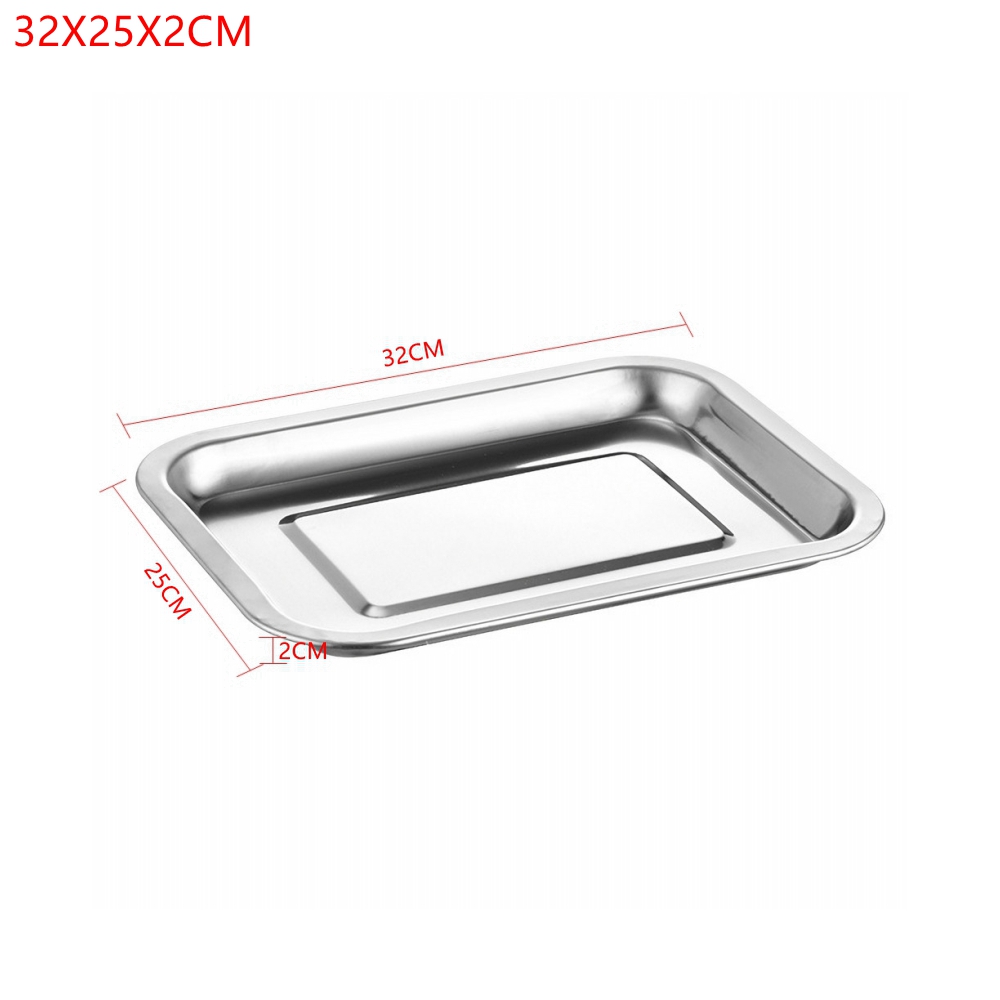 1PCS Stainless Steel Food Tray - Kitchen Baking Dishes recension och pris