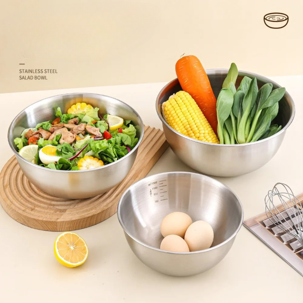 3pcs Stainless Steel Bowl Set  - Kitchen Baking Essentials recension och pris
