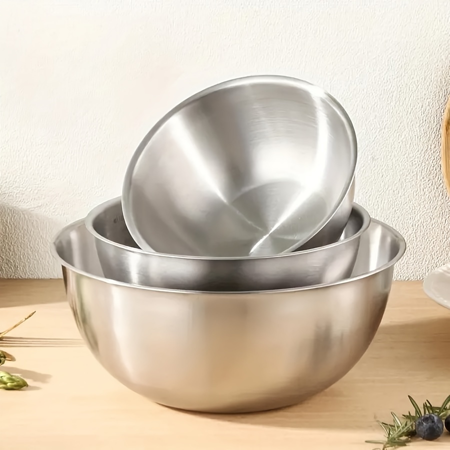 3pcs Stainless Steel Salad Bow - Kitchen Baking Store recension och pris