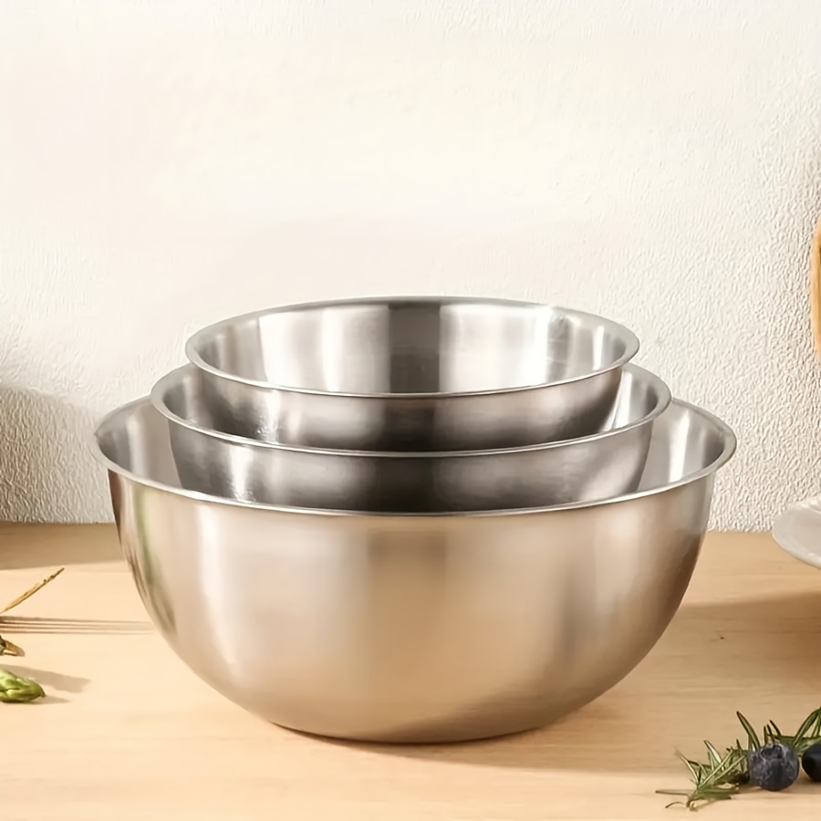 3pcs Stainless Steel Salad Bow - Kitchen Baking Store recension och pris