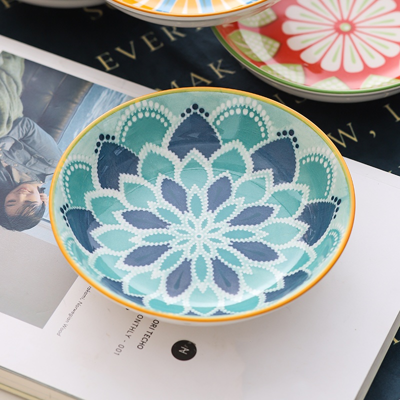4pc Bohemian Ceramic Plate - S - Kitchen Baking Dishes recension och pris