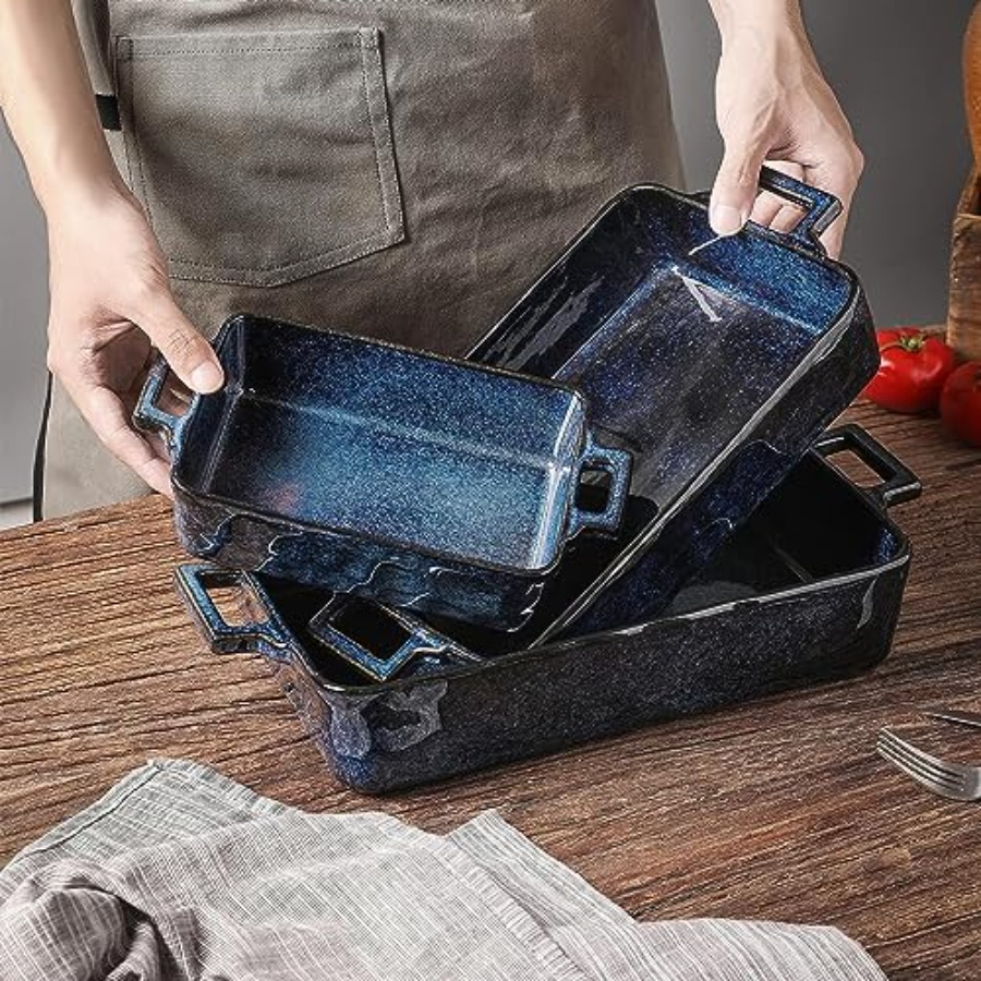 Ceramic Bakeware Set Porcelain - Kitchen Baking Dishes recension och pris