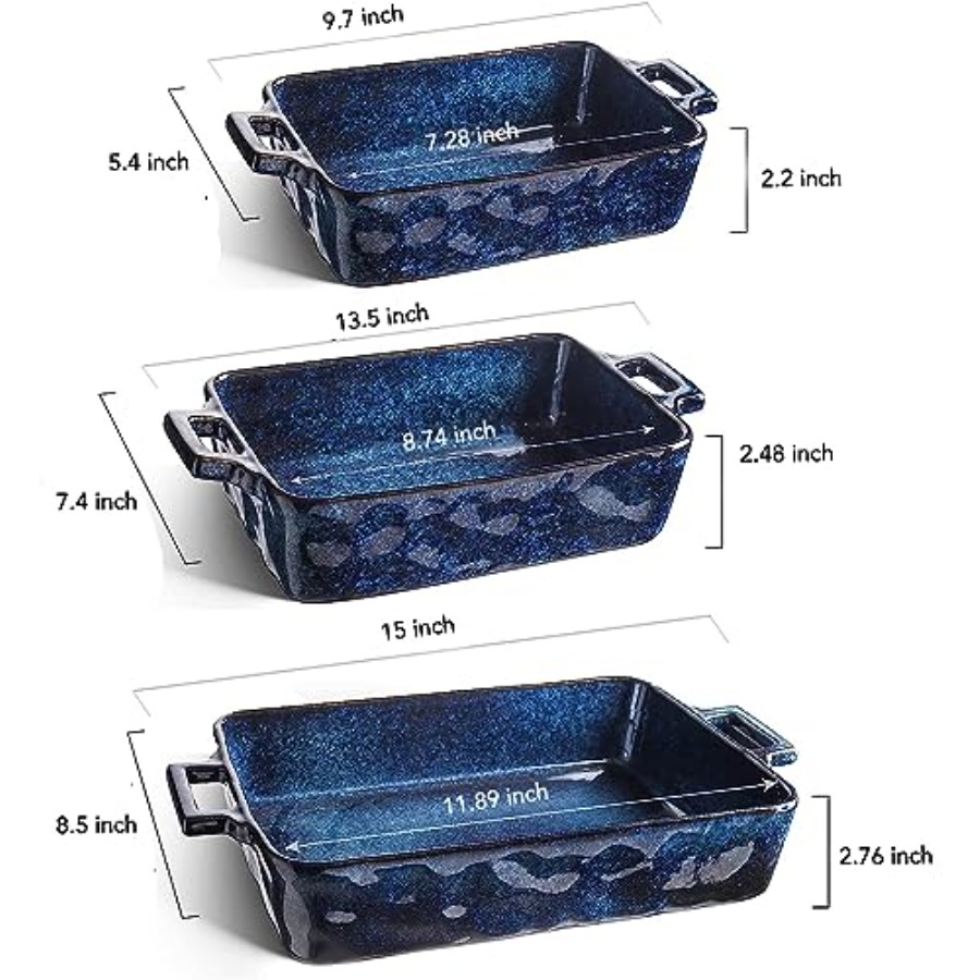 Ceramic Bakeware Set Porcelain - Kitchen Baking Dishes recension och pris