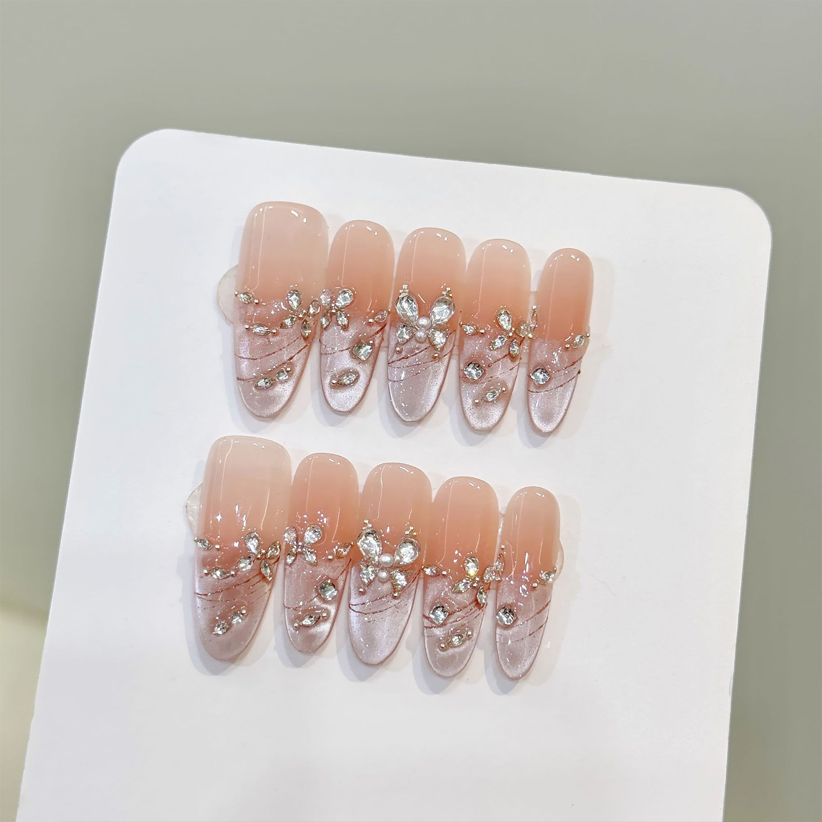 10pcs Handmade Press On Nails  - Decorating Tip Set recension och pris