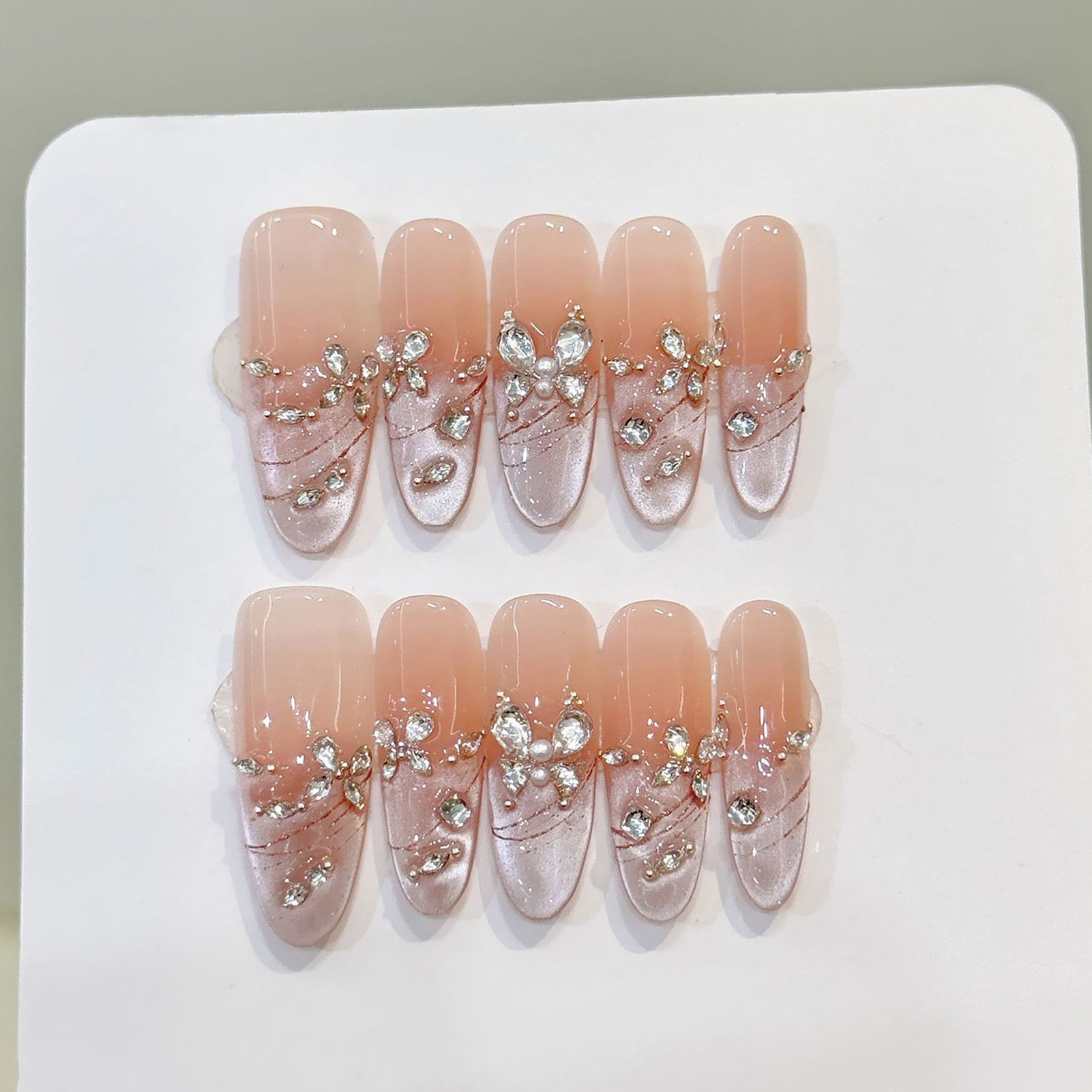 10pcs Handmade Press On Nails  - Decorating Tip Set recension och pris