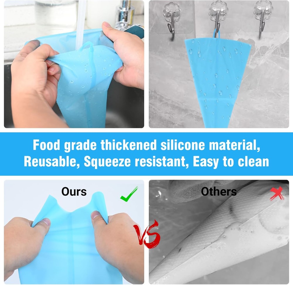 Reusable Piping Bags & Tips Se - Decorating Tip Set recension och pris