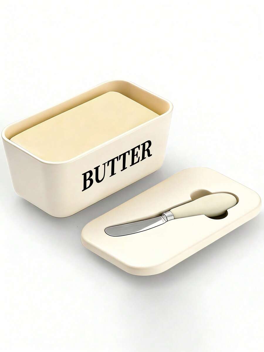 1pc Plastic Butter Dish With B - Kitchen Baking Containers recension och pris